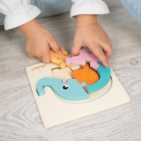 Kinder Steckpuzzle Elefant 5pcs Akuku