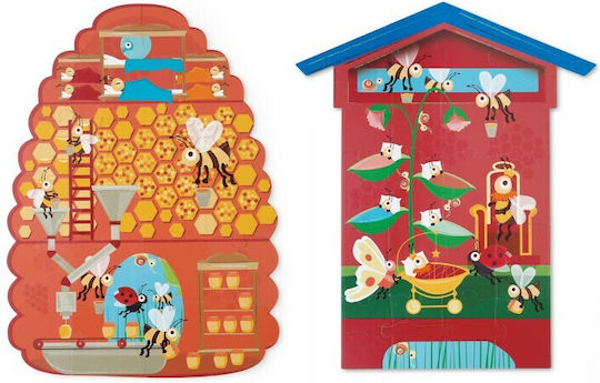 Puzzle Pentru Copii Bee In & Out Pentru 4+ Ani 40 Piese Scratch Europe