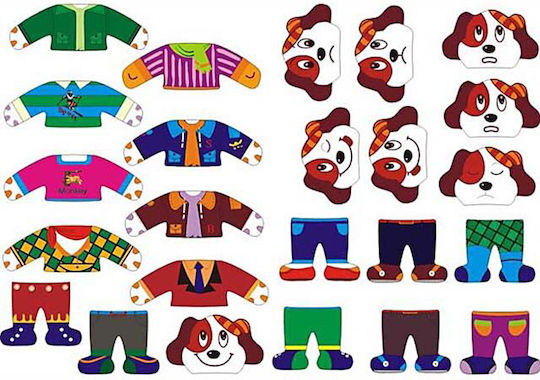 Wooden Kids Peg Puzzle Little Dog Box 10pcs Anelixi
