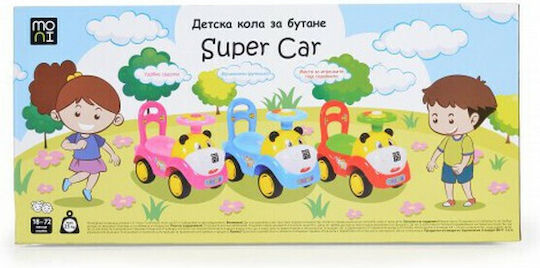 Moni Super Car Αυτοκινητάκι Ride On για 12+ μηνών Γαλάζιο