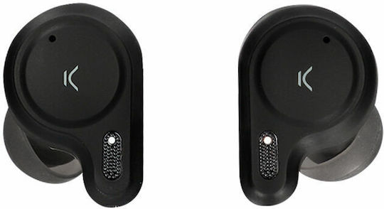 Ksix Satellite In-Ear Bluetooth-Freisprecheinrichtung Kopfhörer mit Ladeetui Schwarz