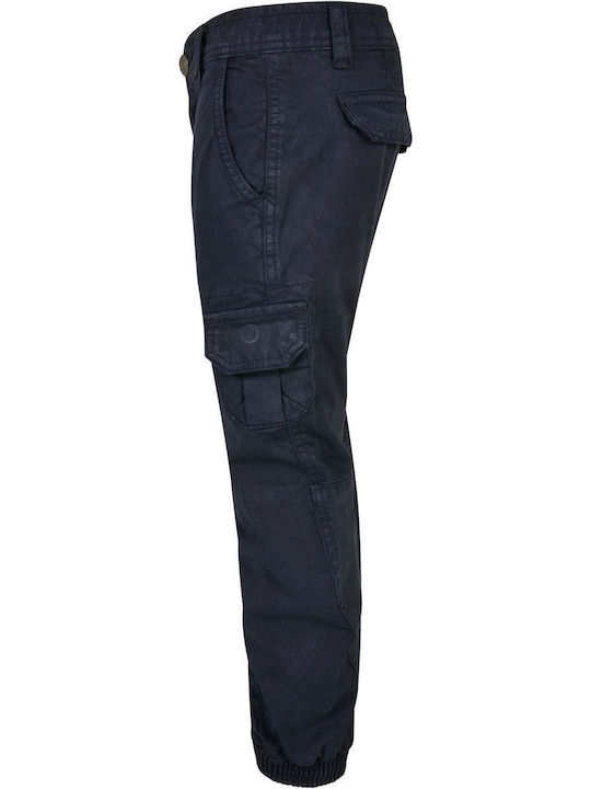 Urban Classics Boys Fabric Cargo Trouser Navy Blue