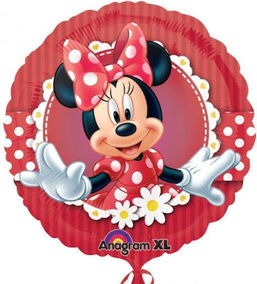 Ballon Folie Minnie Rund Rot 43cm