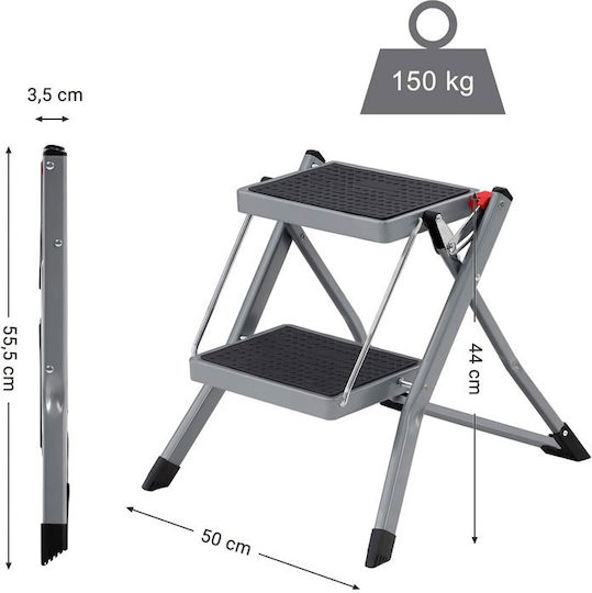 Songmics Step Ladder iron 2 Stair