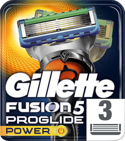 Gillette Fusion Proglide Power Глави за Смяна с 5 Остриета и Мазна Лента 3 Бройки 7702018064199 7702018365999 81470528