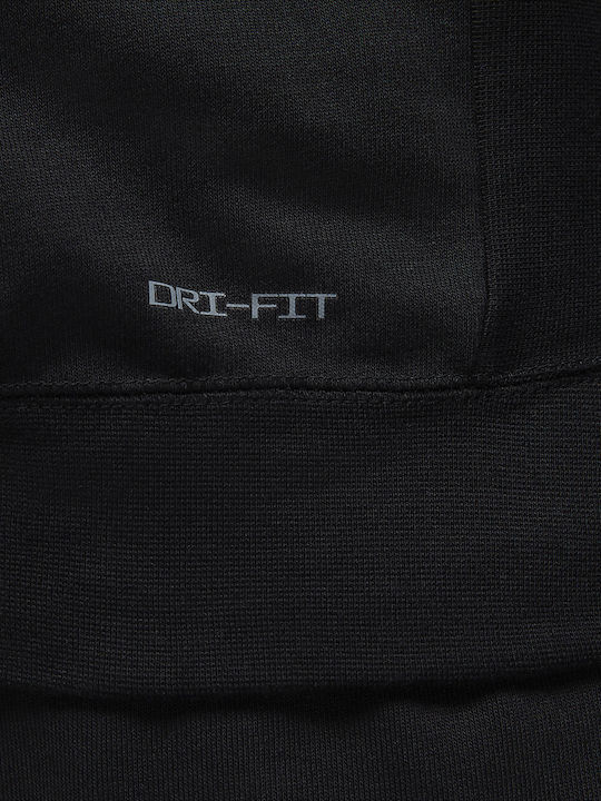 Dri-Fit Φούτερ με Κουκούλα Μαύρο