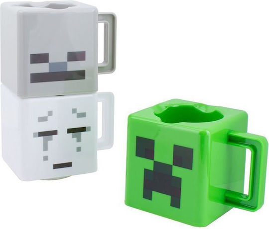Paladone Minecraft Becher Kunststoff Mehrfarbig 250ml 3Stück Paladone Minecraft Becher Kunststoff Mehrfarbig 250ml 3Stück