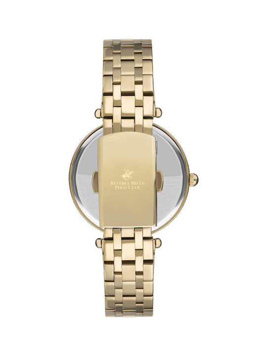 Beverly Hills Polo Club Watch with Gold Metal Bracelet