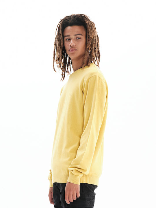 Basehit Men's Long Sleeve Sweater Yellow