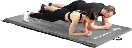 HMS MGS01 Foldable Exercise Mat Yoga Gray with Carry Strap 240x120x5cm