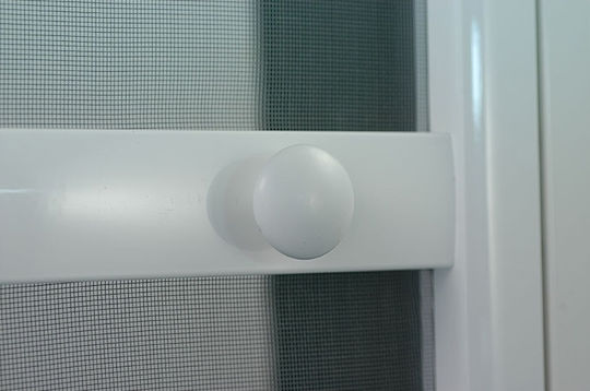 Mosquito Net Door Hinged from Fiberglass White with Frame 230x110cm