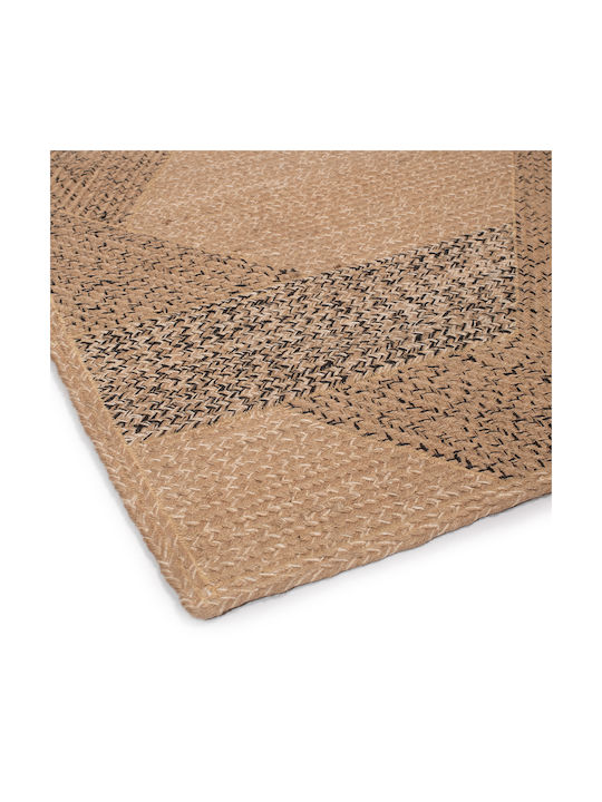 Naf Naf Gardin BRD-902 Handgefertigt Teppich Rechteckig Sommer aus Jute Beige