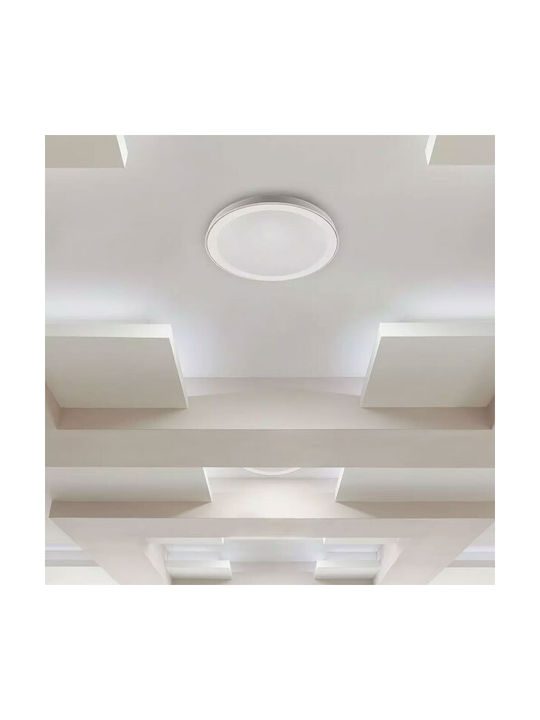 V-TAC Modern Plastic Ceiling Mount Light with Integrated LED in Weiß color 51cm