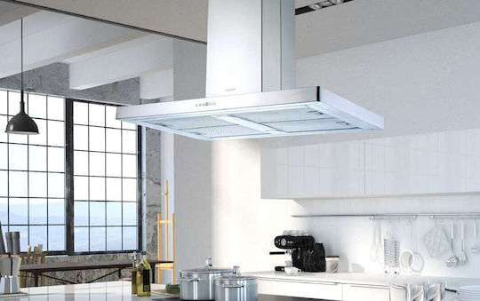 Proff Airmax LDI24 Șemineu Hotă 90cm Inox