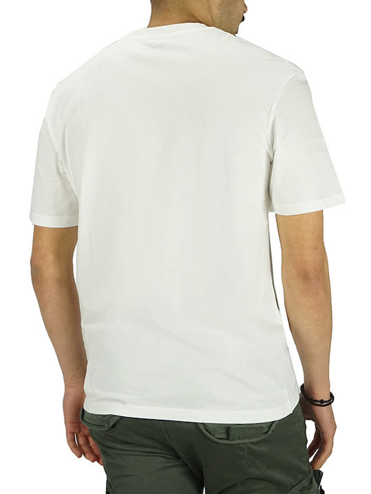 Jack & Jones Ανδρικό T-shirt Λευκό με Στάμπα