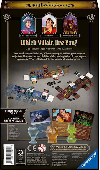 Επιτραπέζιο Παιχνίδι Villainous Disney: Despicable Plots 10+ Ετών (EN)