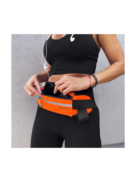Wozinsky Expandable Belt Γυναικείο Τσαντάκι Μέσης για Τρέξιμο Μαύρο