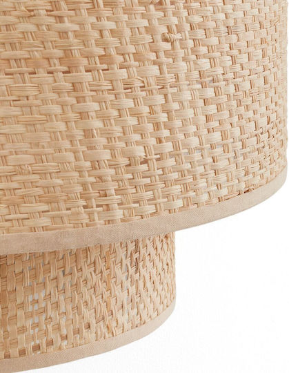 La Redoute Interieurs Raphia Modern Lumină de Perete cu Soclu E14 Bej 25x26cm