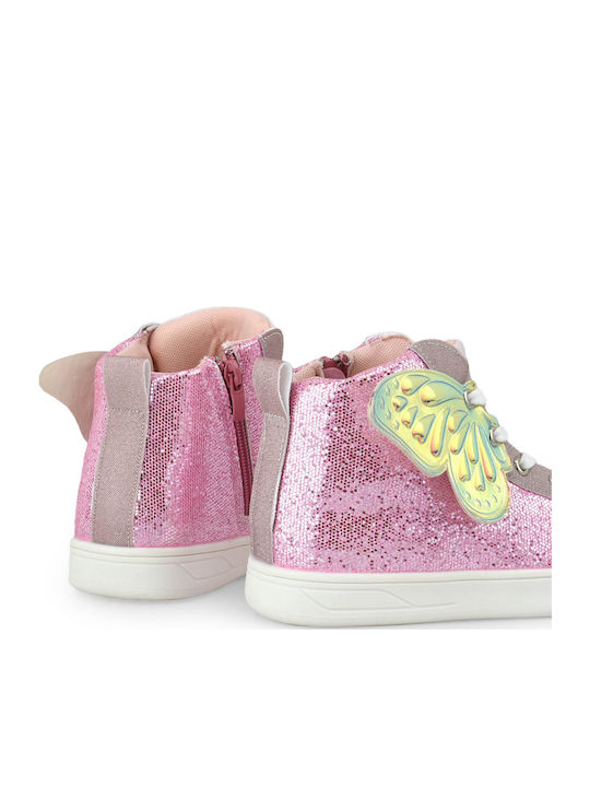 Παιδικά Sneakers High Ροζ