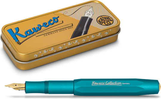 Kaweco Collection Iguana Stilou Medium Albastru din Aluminiu