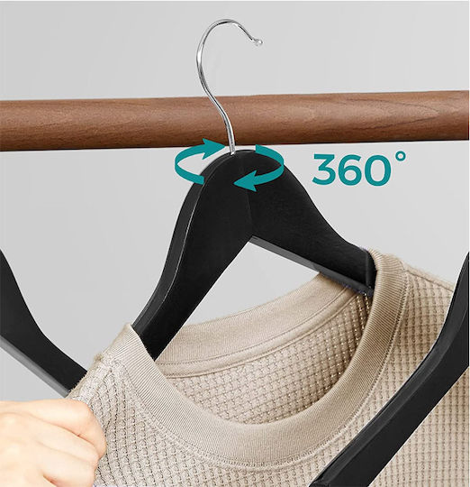 Songmics Clothes Hanger Black CRW02B10 10pcs