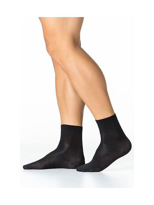 Inizio Men's Solid Color Socks Black