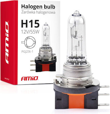 AMiO Lamps Car H15 Halogen 12V 55W 1pcs