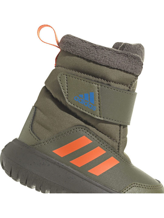 Winterplay Kids Snow Boots with Velcro Khaki
