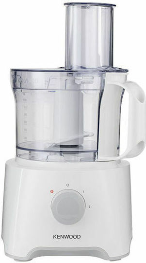 Kenwood Multi Pro Compact Multifunctional Food Processor 800W with Pot 2.1lt and Jug Blender White
