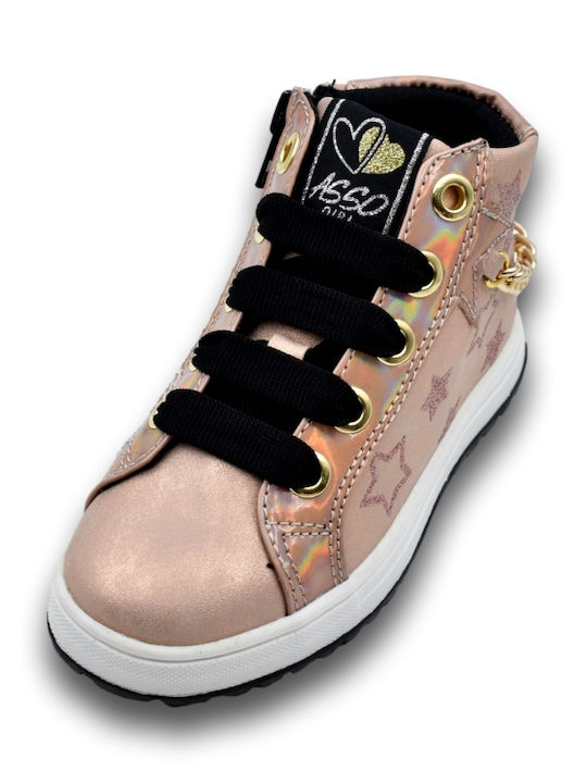 Asso Kids Sneakers High Pink