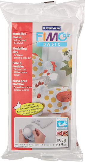 Staedtler Fimo Air Basic Πηλός Λευκός 1000gr