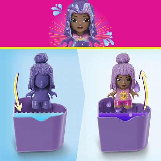 Mega Bloks Τουβλάκια Barbie Beach Splash Color Reveal για 4+ Ετών 26τμχ