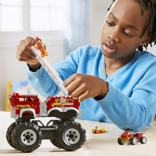Mega Bloks Τουβλάκια Monster Truck - Πυροσβεστικό Όχημα για 5+ Ετών 284τμχ
