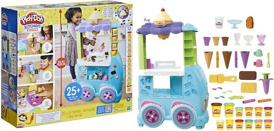 Hasbro Плей-Доу Пластелин - Игра Ice Cream Truck за 3+ Години 12 Броя