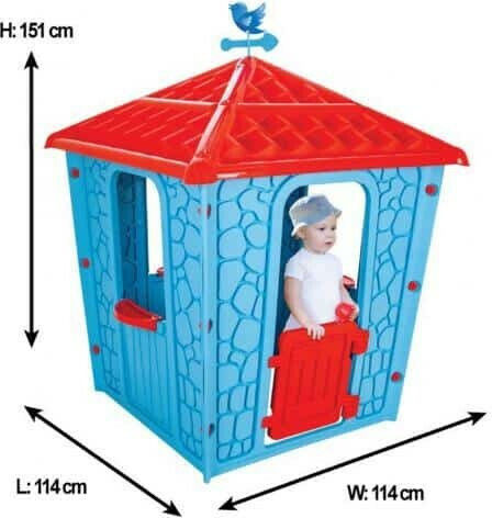 Pilsan Plastic Kids Playhouse Purple Stone 114x114x151cm