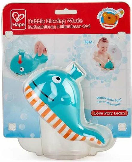 Hape Bubble Blowing Whale Jucărie de baie pentru 18++ luni E0216