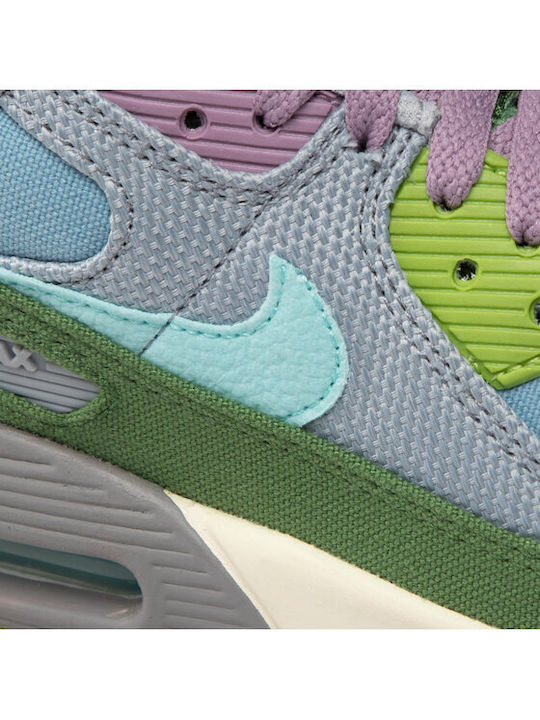 Air Max 90 Air Max 90 Детски маратонки Low Носени Синьо / Wolf Grey / Treeline / Copa