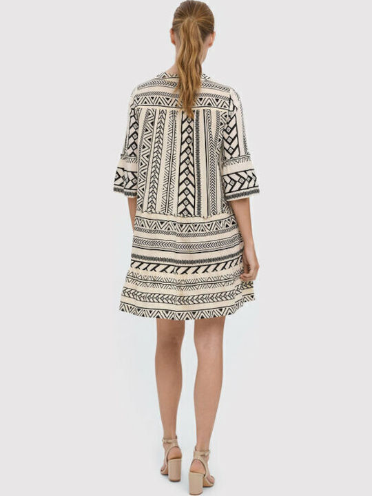 Summer Mini Dress with Slit Birch