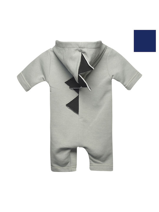 Two In A Castle Baby Bodysuit Set Short-Sleeved Gray