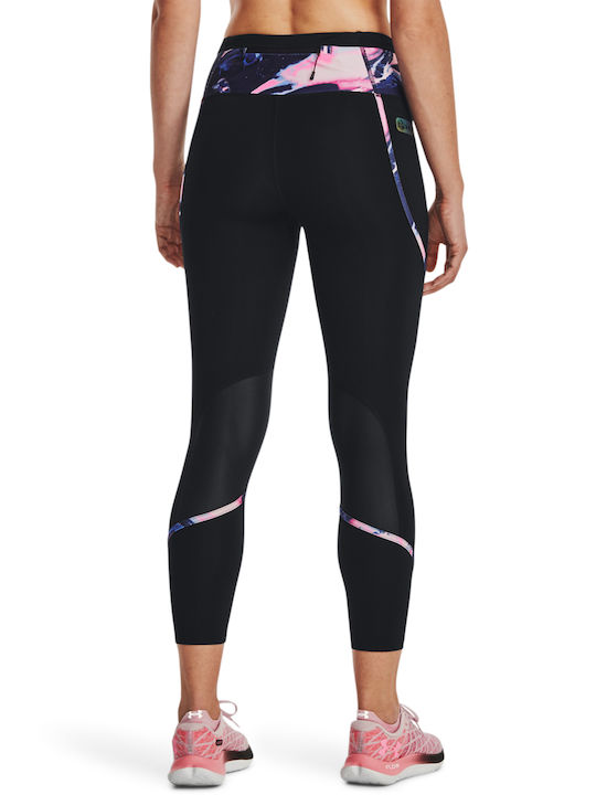 Under Armour Alergare Colanti de femei Cropped Colanti Negru