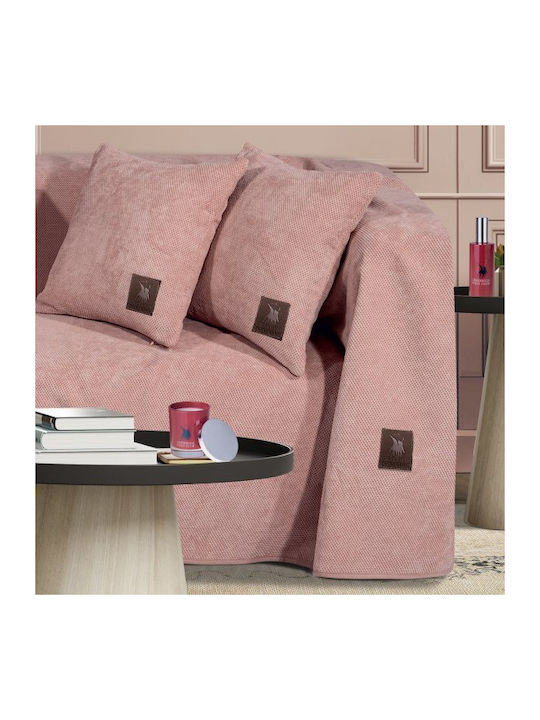Greenwich Polo Club 2758 Ριχτάρι Διθέσιου Καναπέ Fleece 180x250εκ. Ρόζ 206182502758