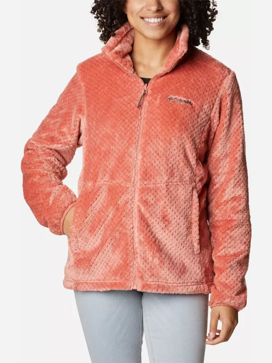 Bugaboo II Fleece Interchange 3 In 1 Women's Hiking Short Sports Jacket Waterproof for Winter with Detachable Hood Pink