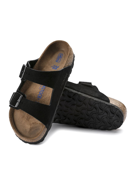 Arizona Soft Footbed Ανδρικά Σανδάλια σε Μαύρο Χρώμα Narrow Fit
