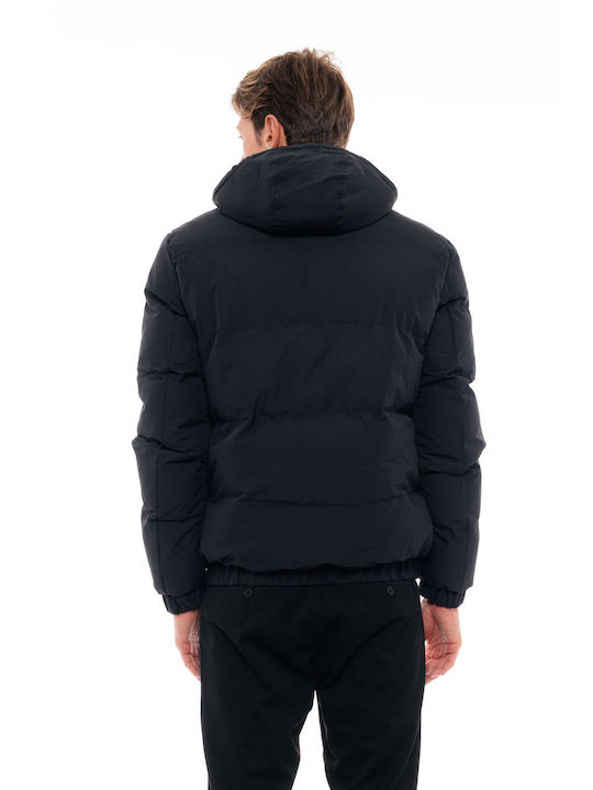 Biston Herren Winter Jacke Puffer Schwarz