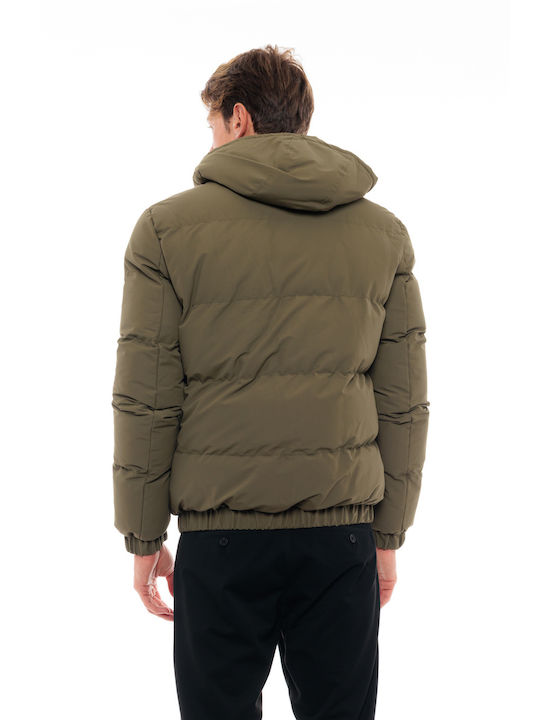 Biston Herren Winter Jacke Puffer Khaki