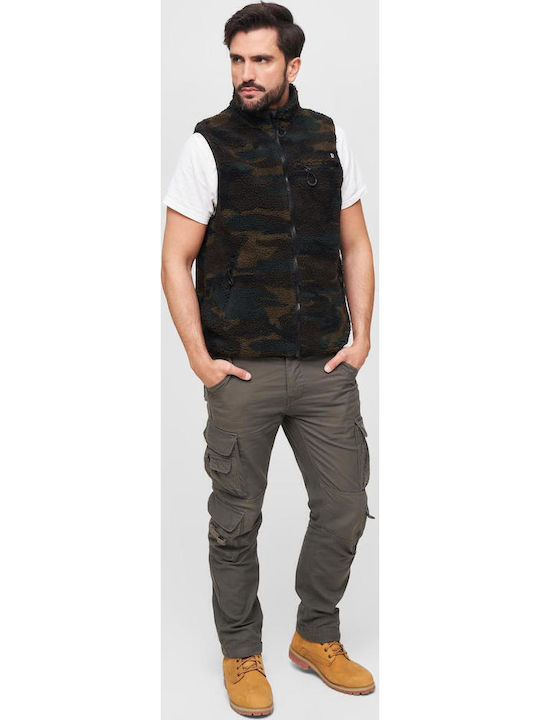 Herren Fleecejacke Braun