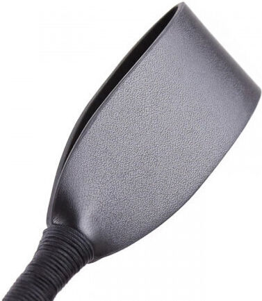 Naughty Toys Paddle Μαστίγιο Ιππασίας Με Χρυσές Μεταλλικές Επενδύσεις 30cm σε Μαύρο Χρώμα