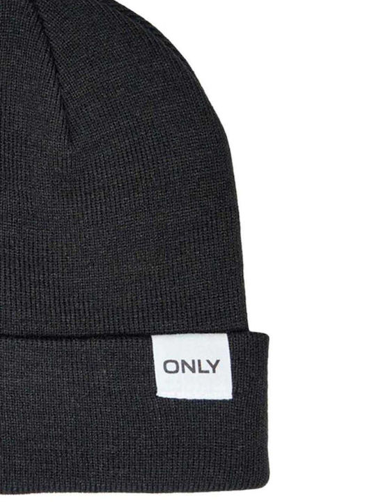 Beanie Ανδρικός Σκούφος Πλεκτός σε Μαύρο χρώμα