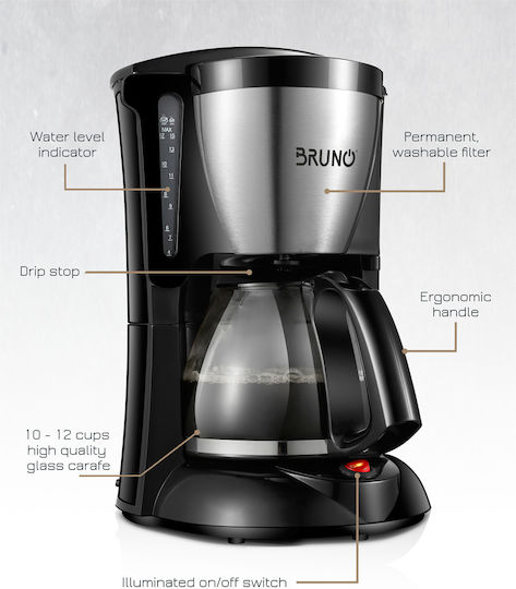 Bruno Filterkaffeemaschine 1000W Black