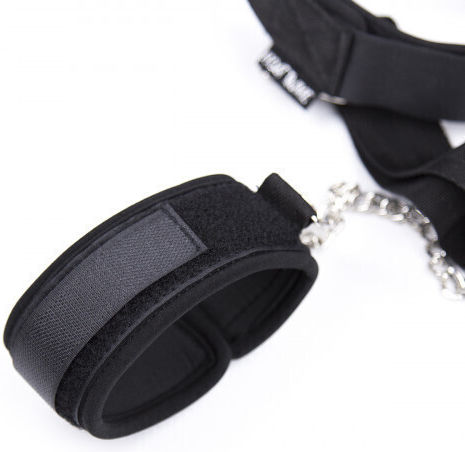 Naughty Toys Set Für Manschetten & Halsband-Fixierungssets Schwarz
